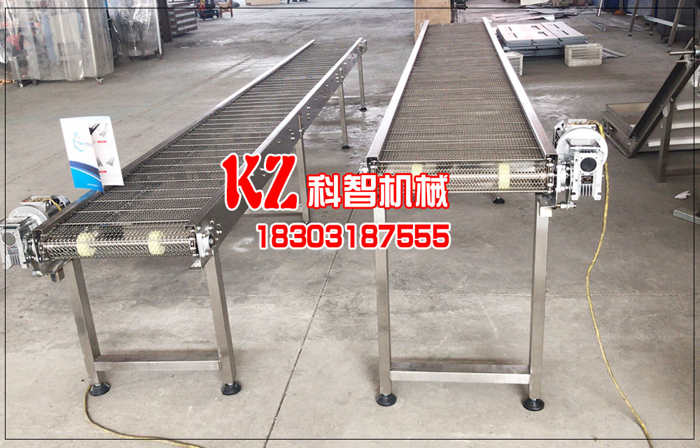 鏈條螺旋網(wǎng)帶輸送機(jī)卸料粘連的問(wèn)題