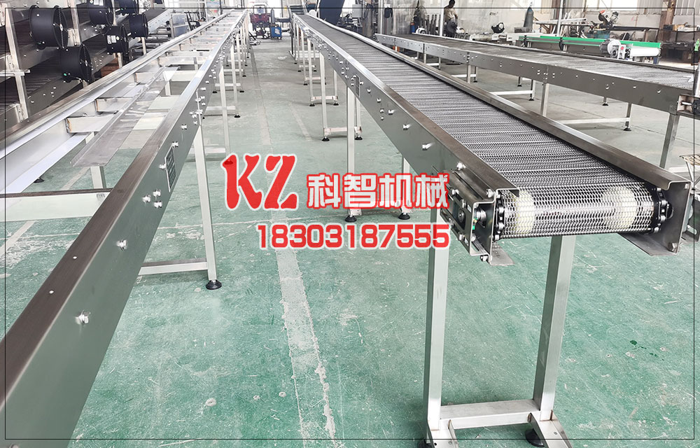 杏子罐頭生產(chǎn)線(xiàn)網(wǎng)帶輸送機(jī)與轉(zhuǎn)彎輸送機(jī)的應(yīng)用